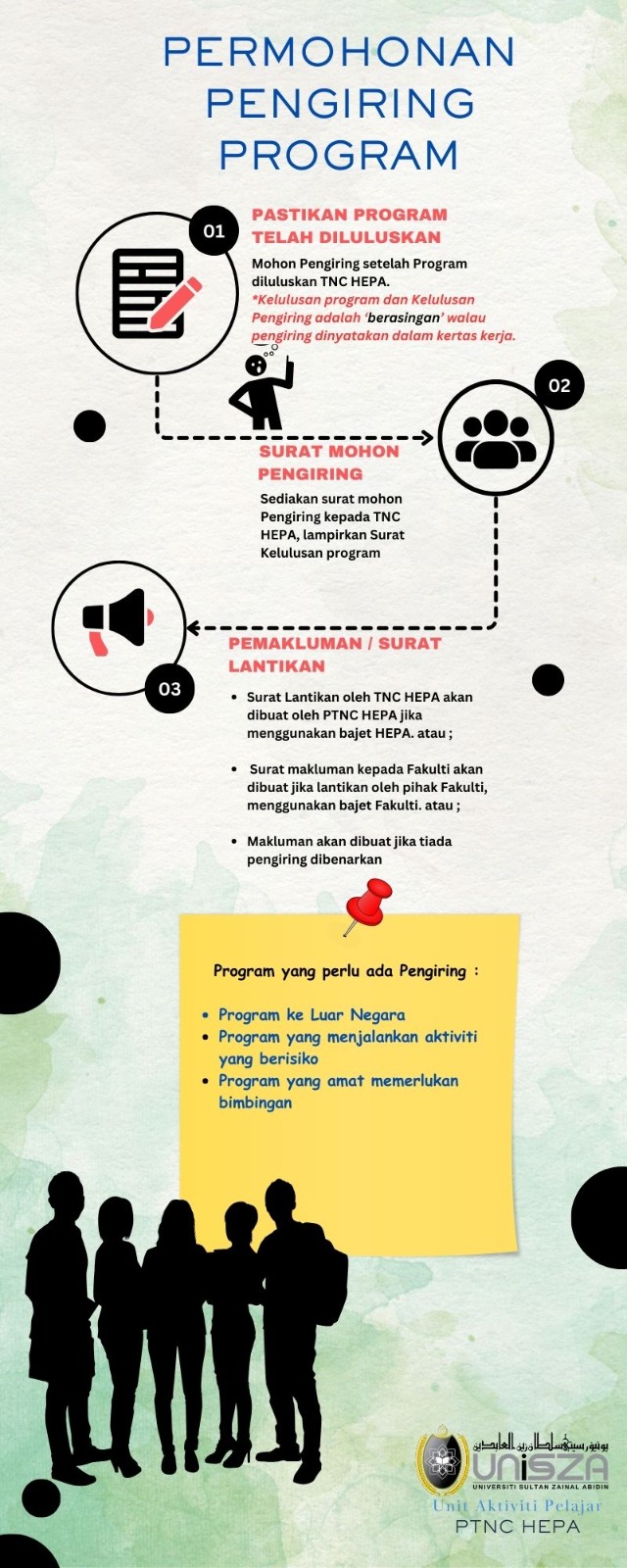 permohonan pengiring pelajar