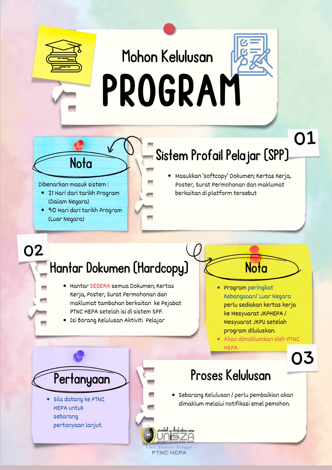 tatacara permohonan program pelajar