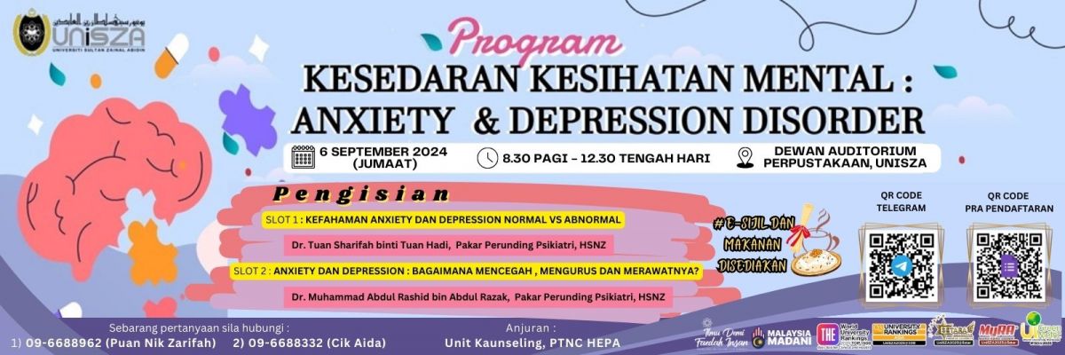 PROGRAM KESEDARAN KESIHATAN MENTAL ANXIETY DAN DEPRESSION DISORDER