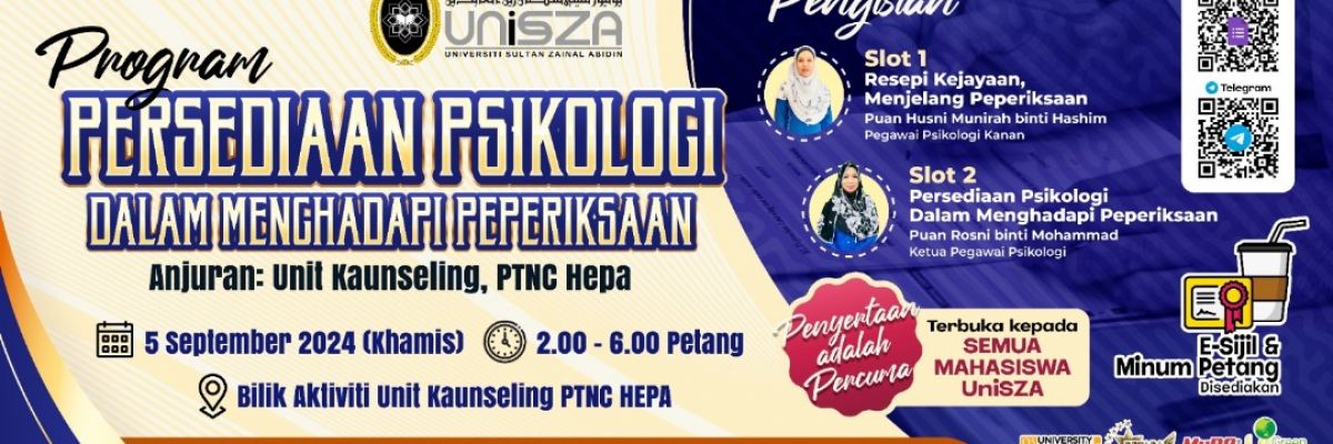 PROGRAM PERSEDIAAN PSIKOLOGI DALAM MENGHADAPI PEPERIKSAAN