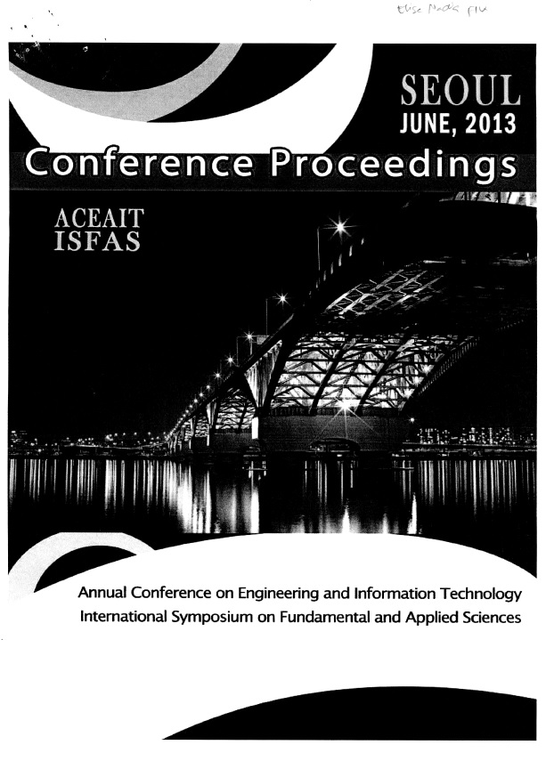 Cover of ACEAIT-ISFAS : Annual Conference on Engineering and Information Technology Intenational Symposium on Fundamental and Applied Science