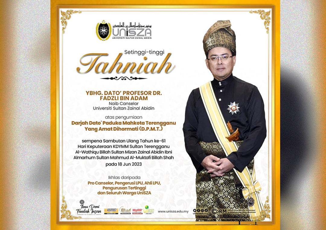 (PS) TAHNIAH- YBG. DATO' PROFESSSOR DR. FADZLI BIN ADAM